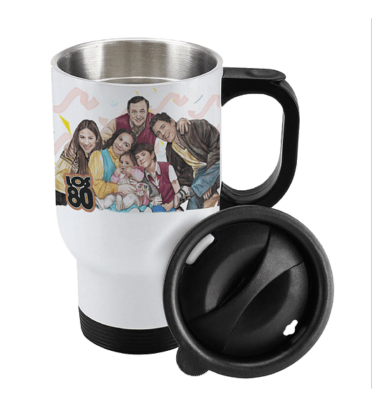 Mug Térmico Familia Herrera Los 80
