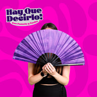 Abanico Hay Que Decirlo - Morado