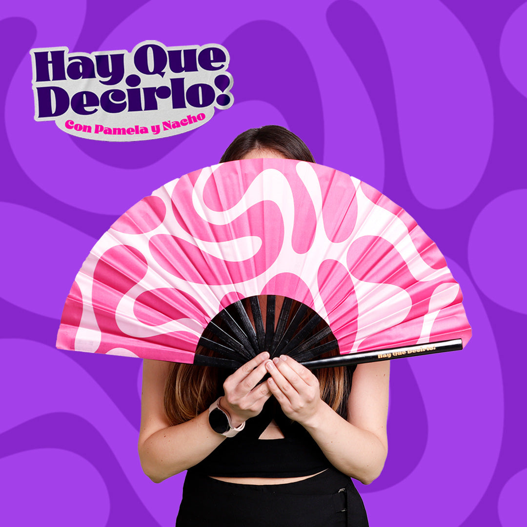Abanico Hay Que Decirlo - Rosado