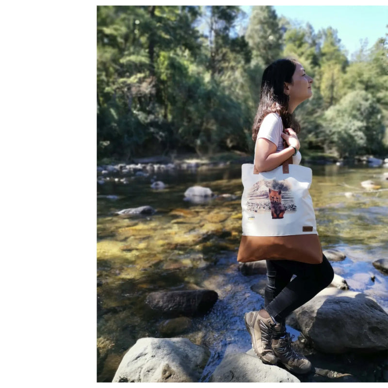 Totebag Ecocuero Café- Lugares que Hablan