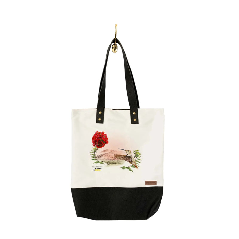 Totebag Ecocuero Negro - Lugares que Hablan