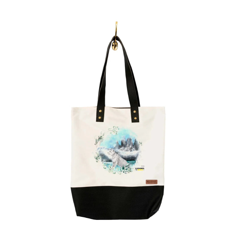 Totebag Ecocuero Negro - Lugares que Hablan