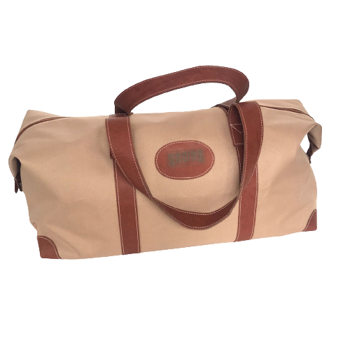 Bolso De Viaje Phuket Tela Y Cuero Café