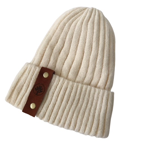 Gorro Puelche Lana y Chiporro Crudo