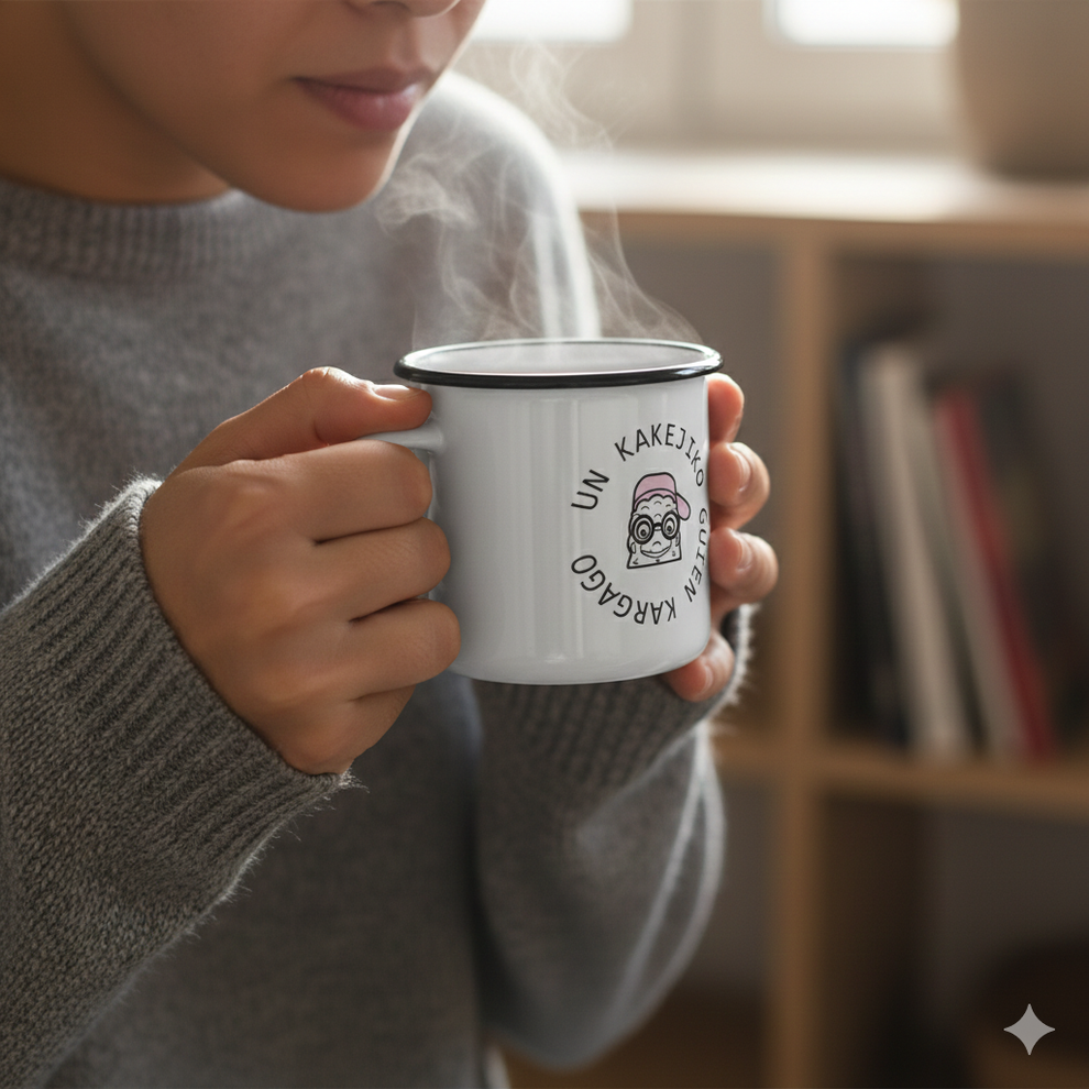 Tazón enlozado Guru Guru Borde Negro